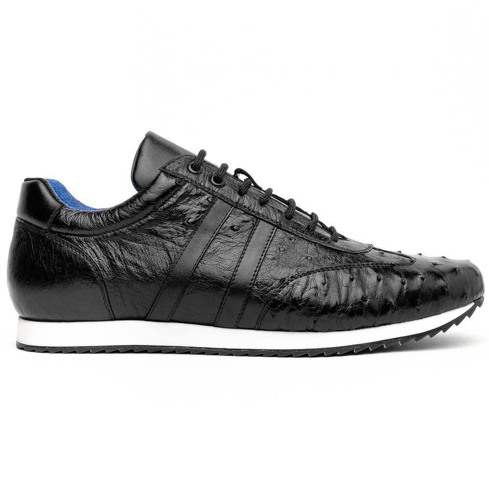 Belvedere Parker Ostrich Leg / Calfskin Sneakers Black Image