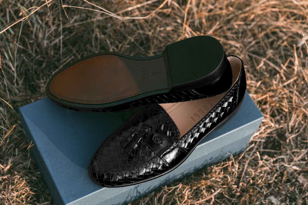 Louis Vuitton Black Leather Trading Loafers Size 42.5 Louis Vuitton