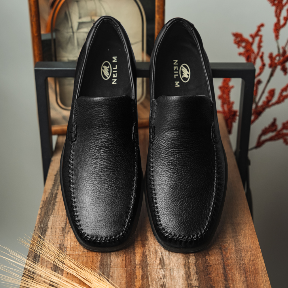 Neil M Rome Comfort Loafers Black | MensDesignerShoe.com