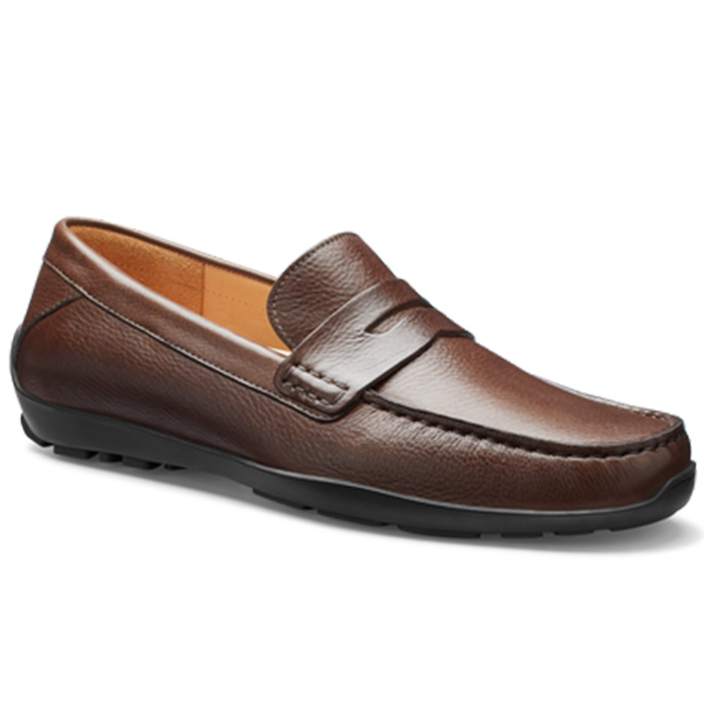 Samuel Hubbard Free Spirit for Him Leather Drivers Brown Image