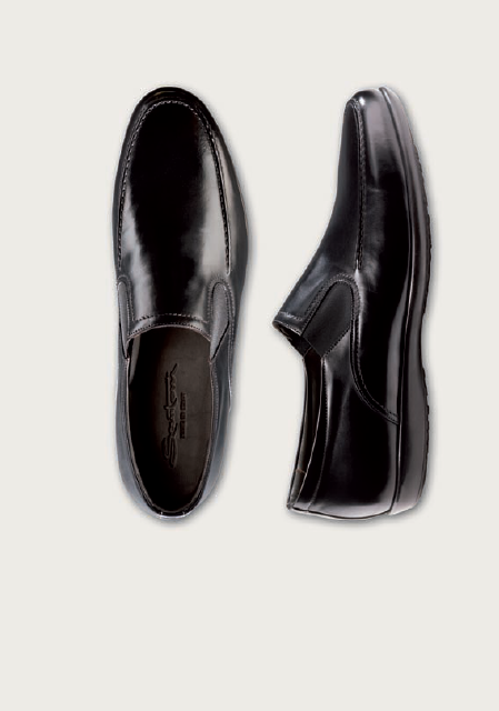 Santoni Shoes Maverick Side Gore Slip On | MensDesignerShoe.com