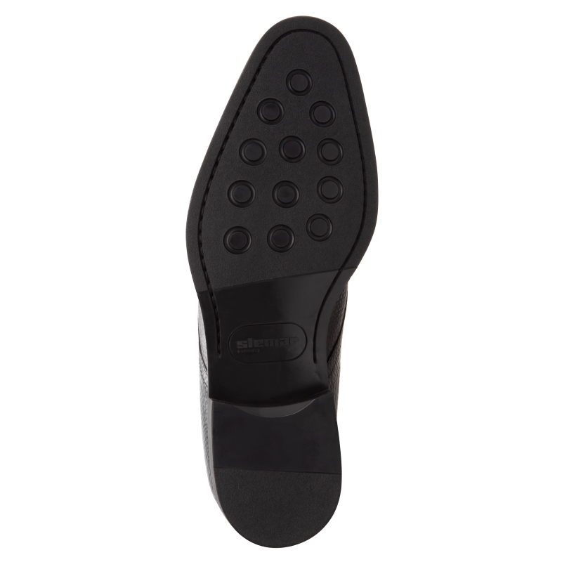 Stemar Ravenna Deerskin Chukka Boots Black WIDE | MensDesignerShoe.com