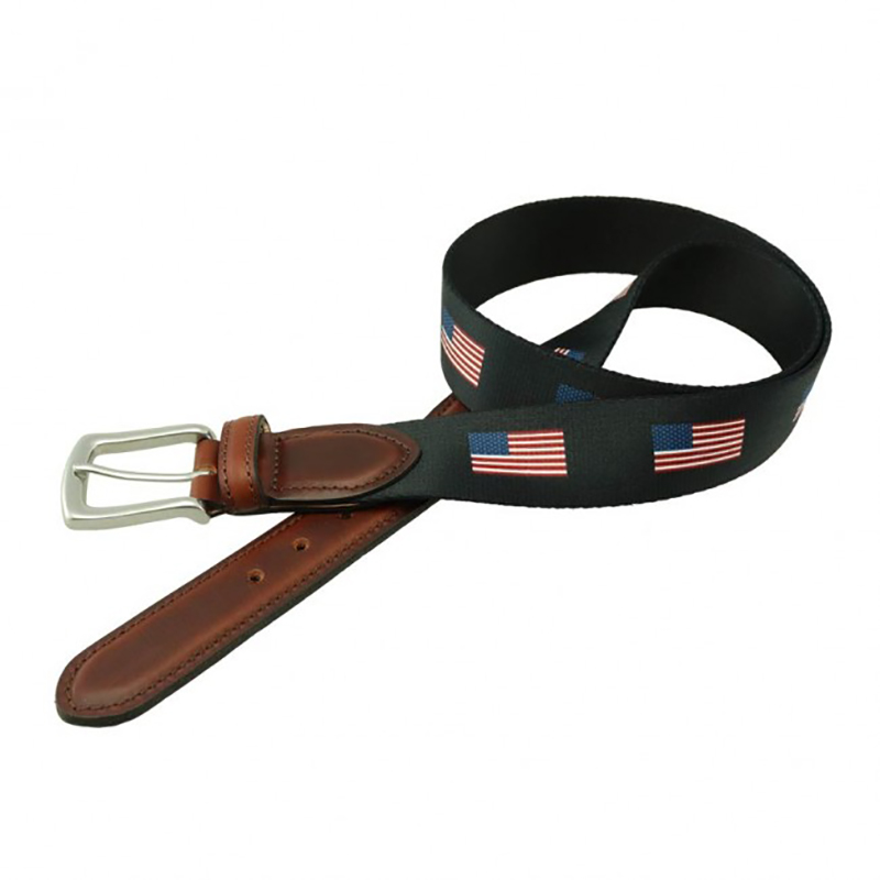 TB Phelps Hampton Web Tab Belt American Flag Image