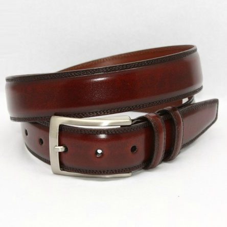 Torino Leather Calfskin Belt Tan Image