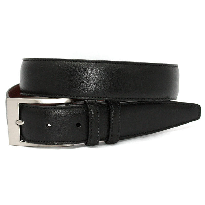 Torino Leather Big & Tall Deertan Glove Leather Belt Black Image