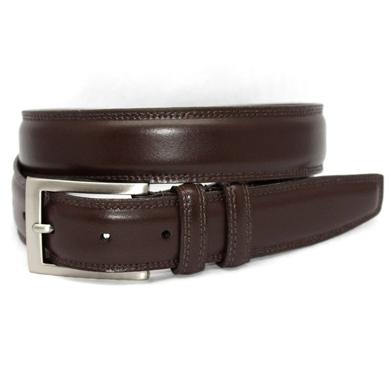 Torino Leather Italian Aniline Belt Brown, Italian Vs Aniline Leather