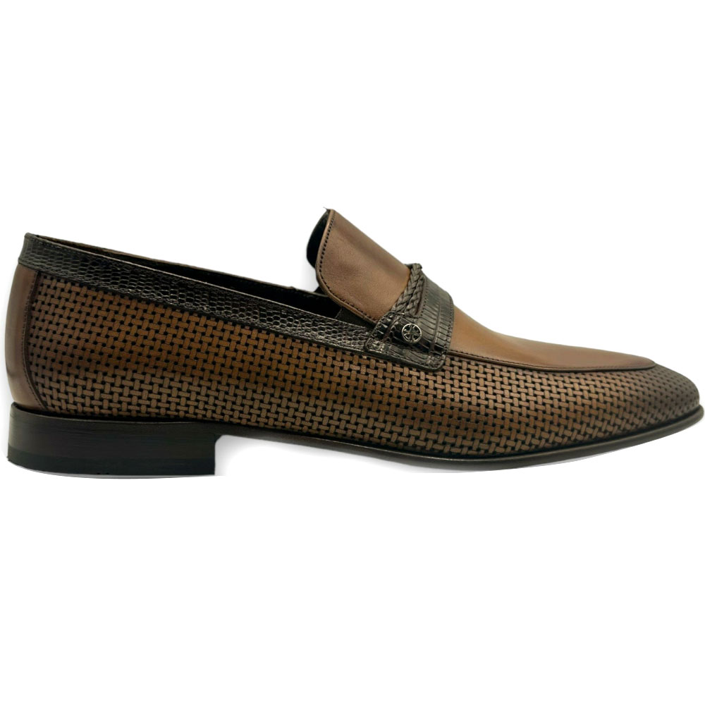 Vinci Leather The Acerra Brown Leather Loafer Shoe (2034) Image