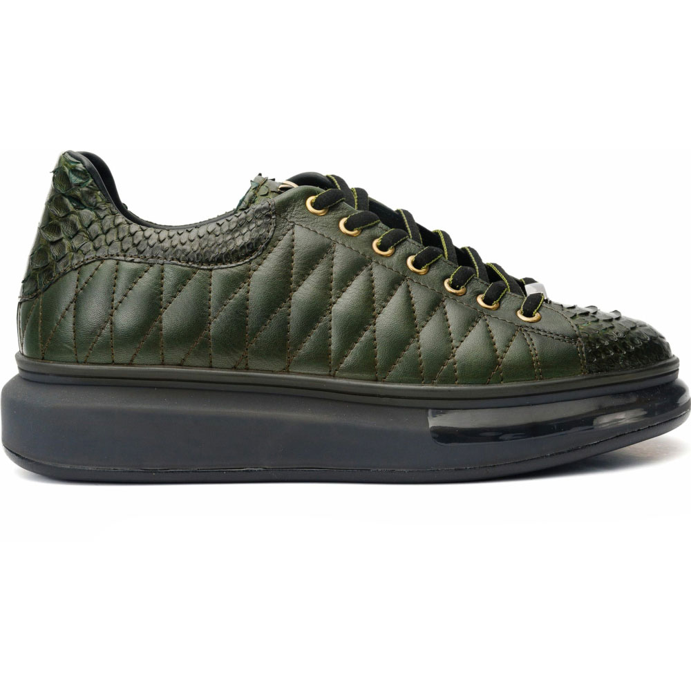 Vinci Leather The Adler Green Snk Leather Sneaker Limited Edition (17474 Y-4) Image
