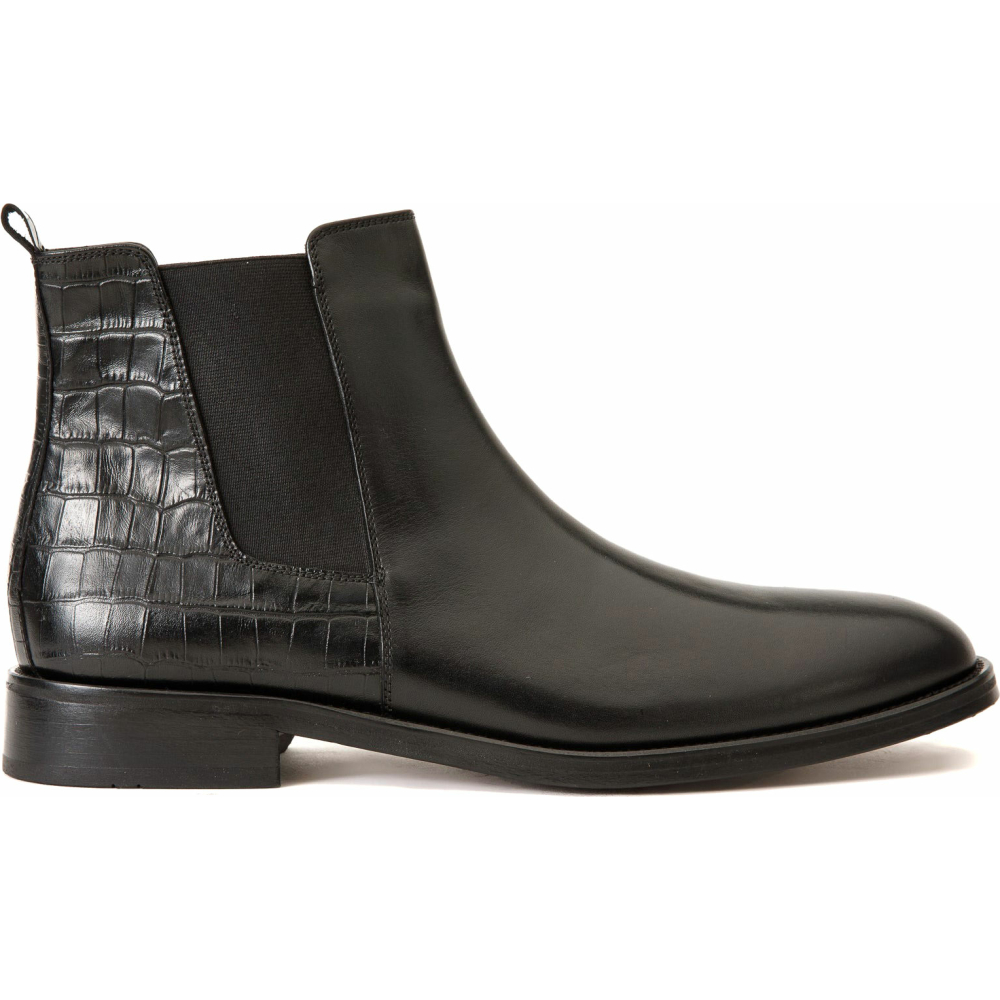 Vinci Leather The Manby Black Leather Chelsea Boot (14561) Image