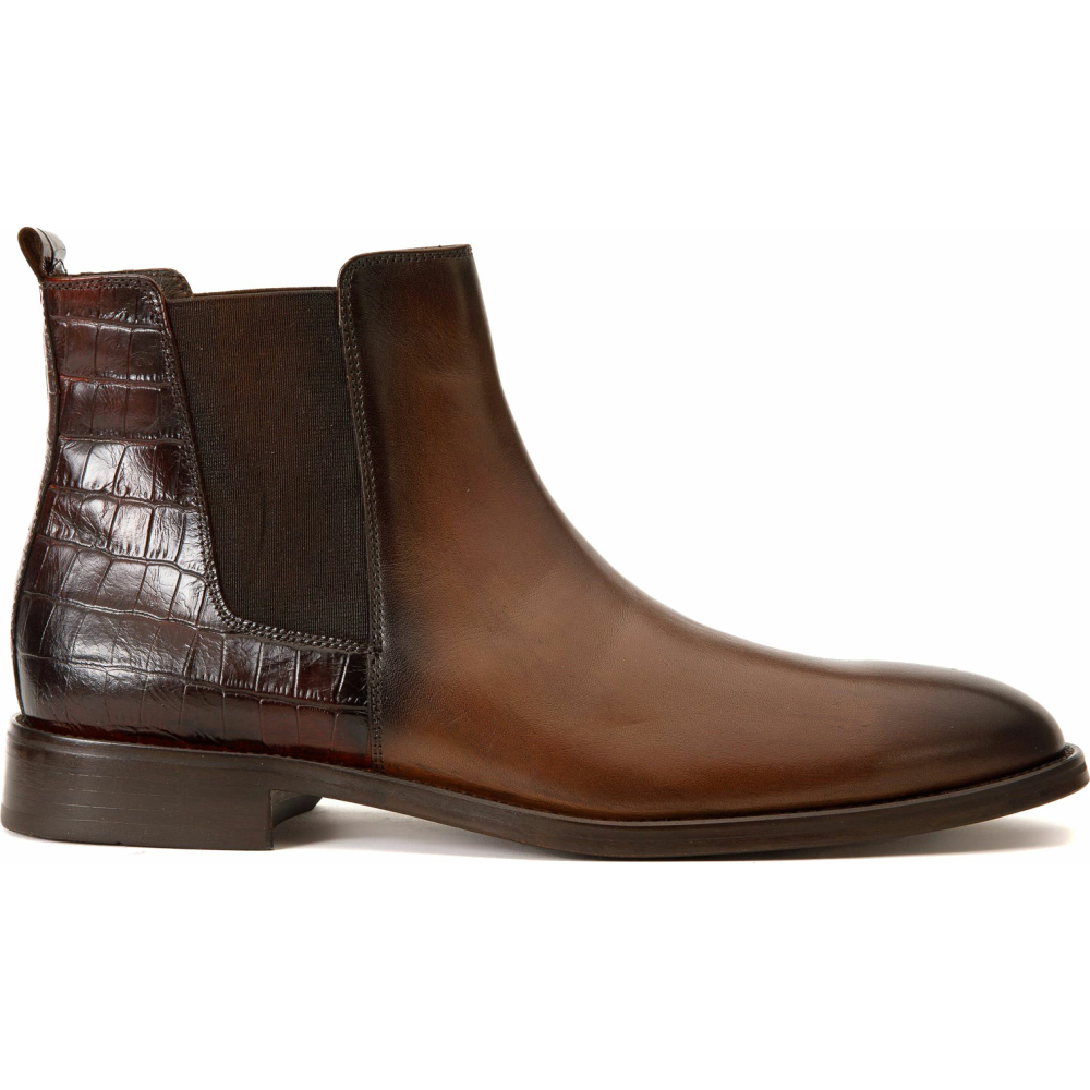 Vinci Leather The Manby Brown Leather Chelsea Boot (14561 T-2) Image