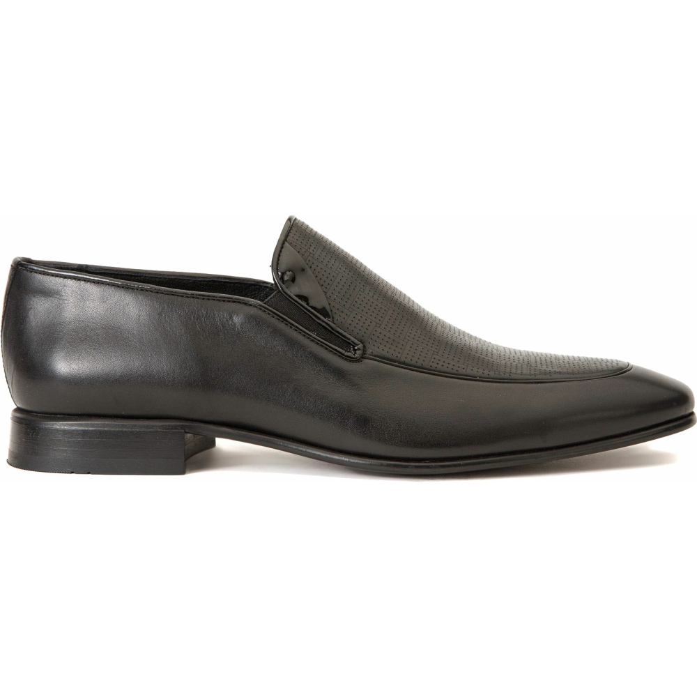 Vinci Leather The Migues Black Leather Loafer Shoe (9548) Image