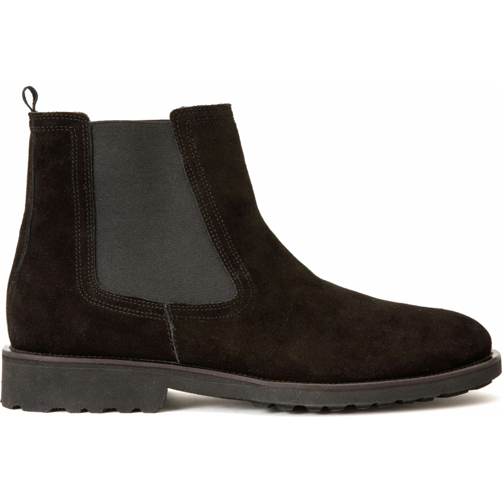 Vinci Leather The Nayrobi Black Suede Leather Chelsea Casual Boot (12418) Image