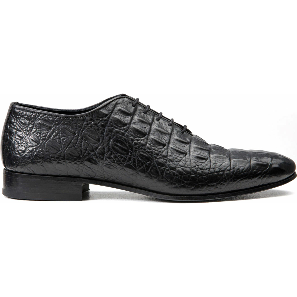 Vinci Leather The Randor Black Leather Oxford Shoe (D-913) Image