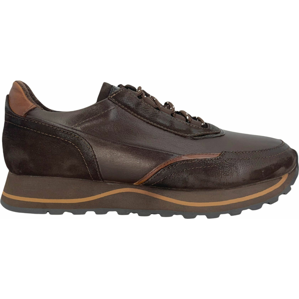 Vinci Leather The Ring Brown Leather Sneaker (14249) Image