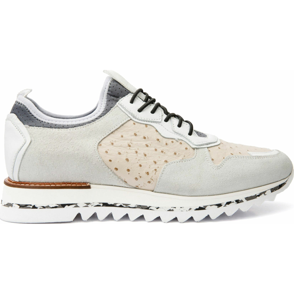 Vinci Leather The Sopez White Leather Sneaker (15135) Image