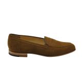 Nettleton New Orleans Suede Penny Loafers Tobacco Image