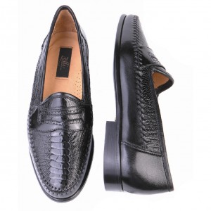 Zelli Shoes Milano Ostrich Leg & Nappa Loafers