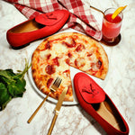 Superglamourous Tangerine 2 Nabuk Belgian Loafers Red