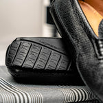 Moreschi Ostrich Driver Shoes Black