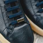 Moreschi 043849 Deerskin And Calfskin Sneakers Dark Blue