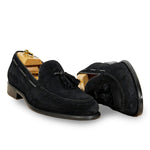 View product image 5: Calzoleria Toscana Bormio-S Suede Tassel Loafers Black