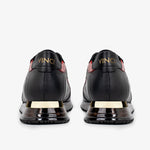 Vinci Leather The Rialto Leather Sneaker Black / Red