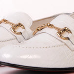 Vinci Leather The Monaco White Leather Shoe Bit Loafer (3256)