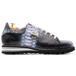 Harris Firenze 1913 Shaded Python Sneakers Black