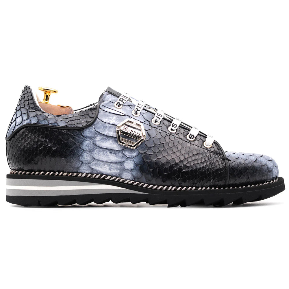 Harris Firenze 1913 Shaded Python Sneakers Black