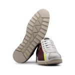 Harris Firenze 1913 Crocodile Print Leather Sneaker Red