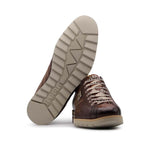 Harris Firenze 1913 Hand Painted Leather Sneakers Brown