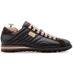 Harris Firenze 1913 Hand Painted Leather Sneakers Brown