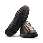 Harris Firenze 1913 Hand Painted Leather Sneakers Brown