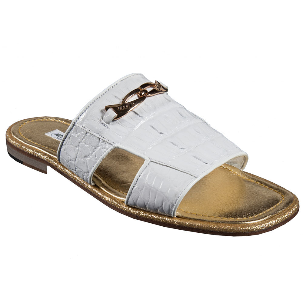 Mauri Art 5110/3 Hornback & Alligator Sandal White (Special Order)