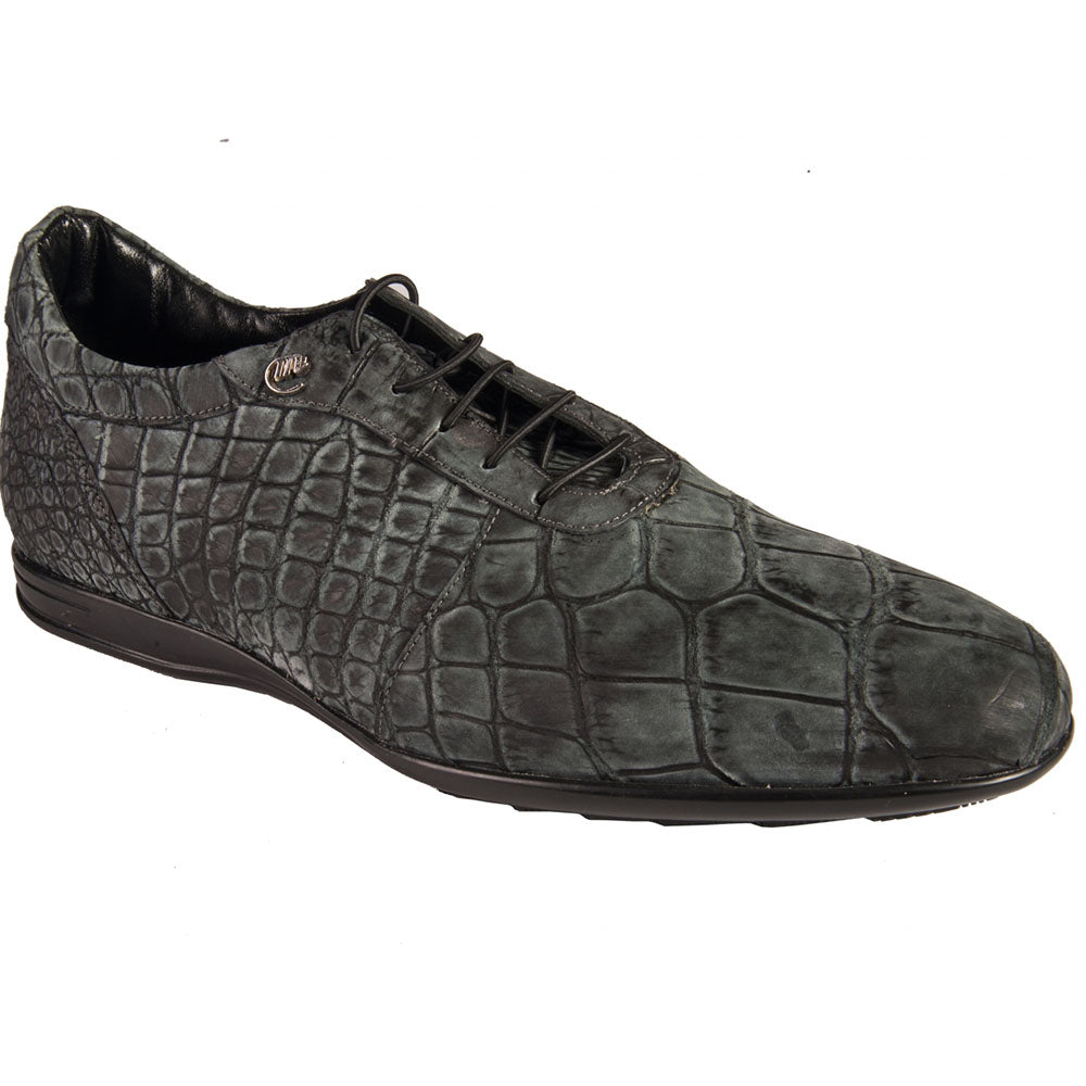 Mauri Art 9295/4 Alligator Body & Nubuck Sneaker Black (Special Order)
