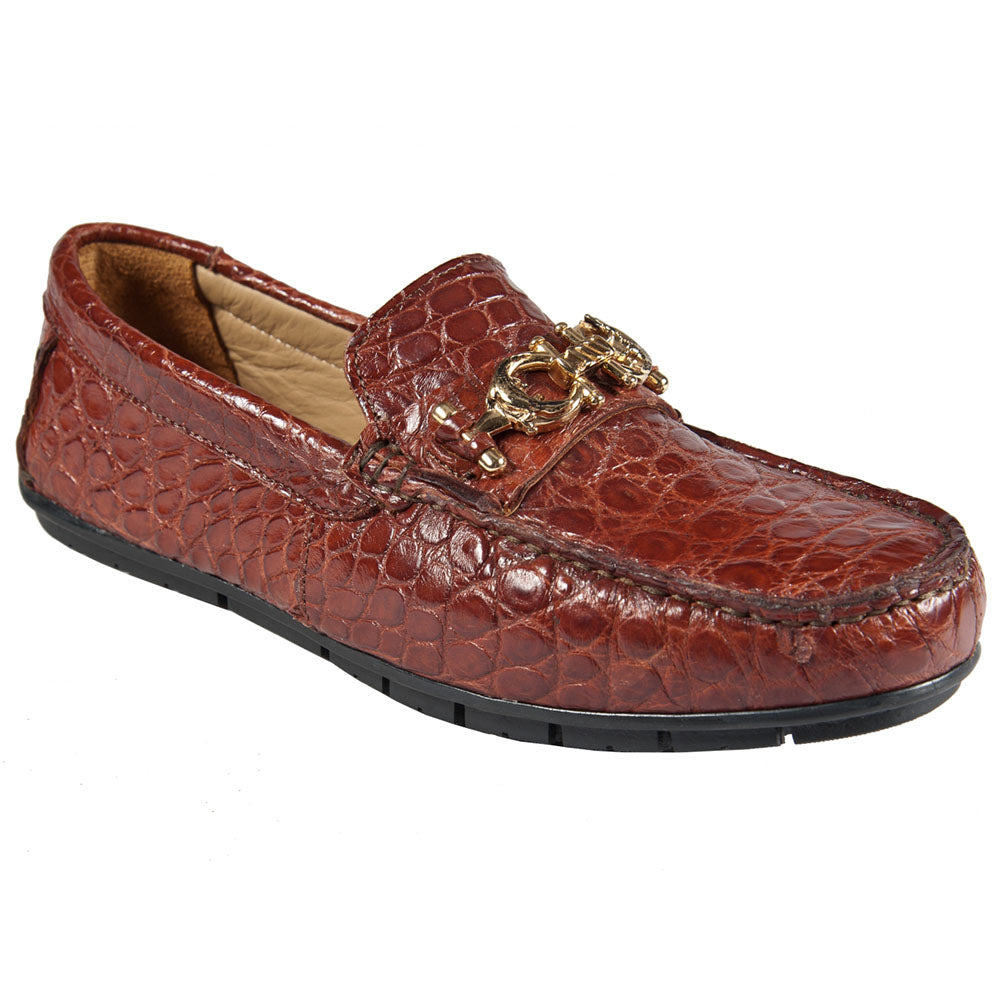 Mauri Art 3517 Alligator Driving Shoe Gold (Special Order)