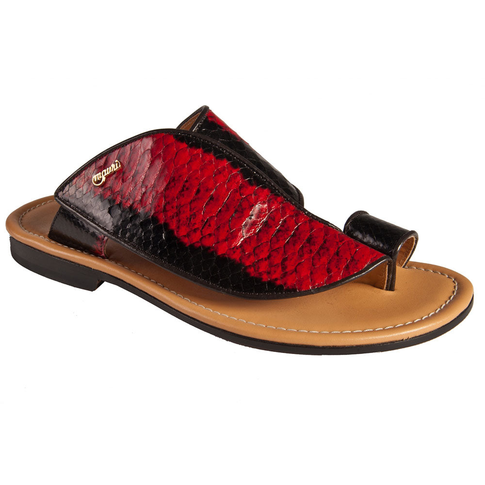 Mauri Art 1951/8 Python Sandal Bronze & Red (Special Order)