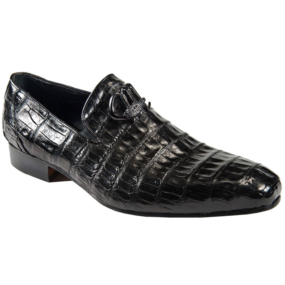 Mauri Art 4821/10 Baby Crocodile Loafer Black (Special Order)