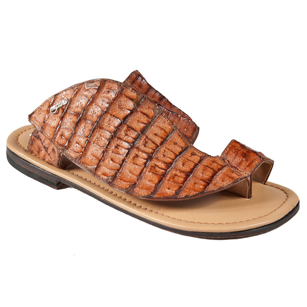 Mauri Art 1951/5 Alligator & Nubuck Sandal Cognac (Special Order)