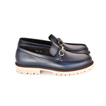 Corrente C0001202-7887 Buckle Loafer Blue