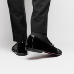 Borgioli by Zelli Arco Velvet Tuxedo Shoes Black (10-120-BLK)