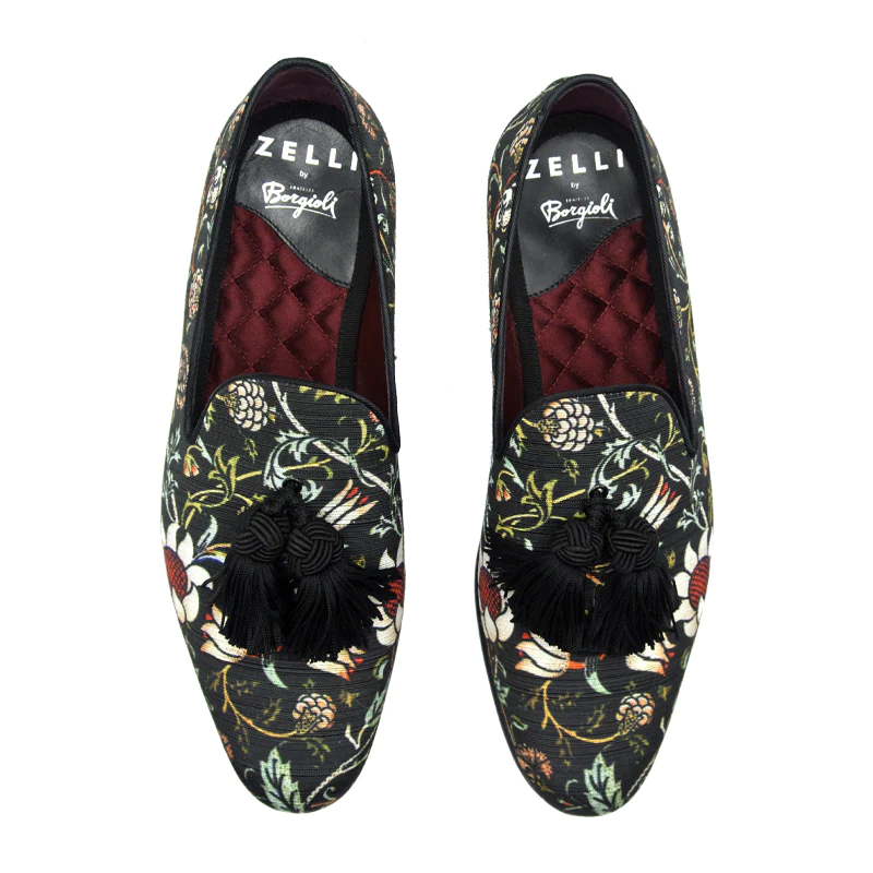Zelli Fantasia Floral Slip-On Black (10-515-BLK)