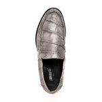 Mauri 1028 Alligator Loafers Hand Painted Light Grey