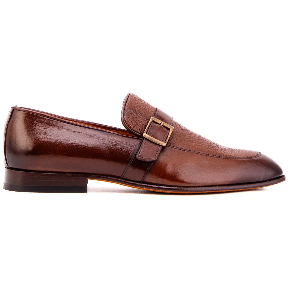Vinci Leather The Marquez Baby Buffalo & Deer Leather Loafer Tan