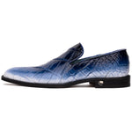 Mauri 1044/3 Montecarlo Alligator Loafers White / Dirty Wonder Blue 