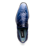 Mauri 1044/3 Montecarlo Alligator Loafers White / Dirty Wonder Blue 