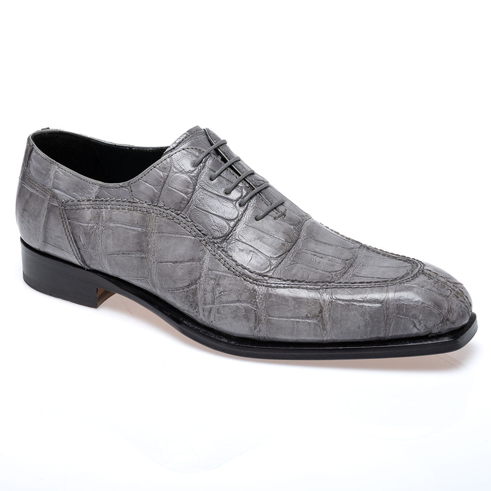 Mauri 1080/3 Alligator Oxford Hand Painted Light Grey