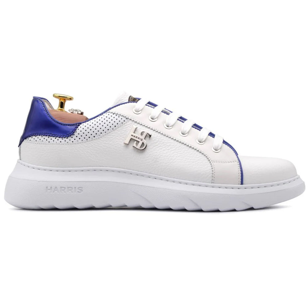 Harris Firenze 1913 Printed Leather Sneakers White