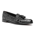 Zelli Franco Crocodile Tassel Loafers Black (11-582-BLK)