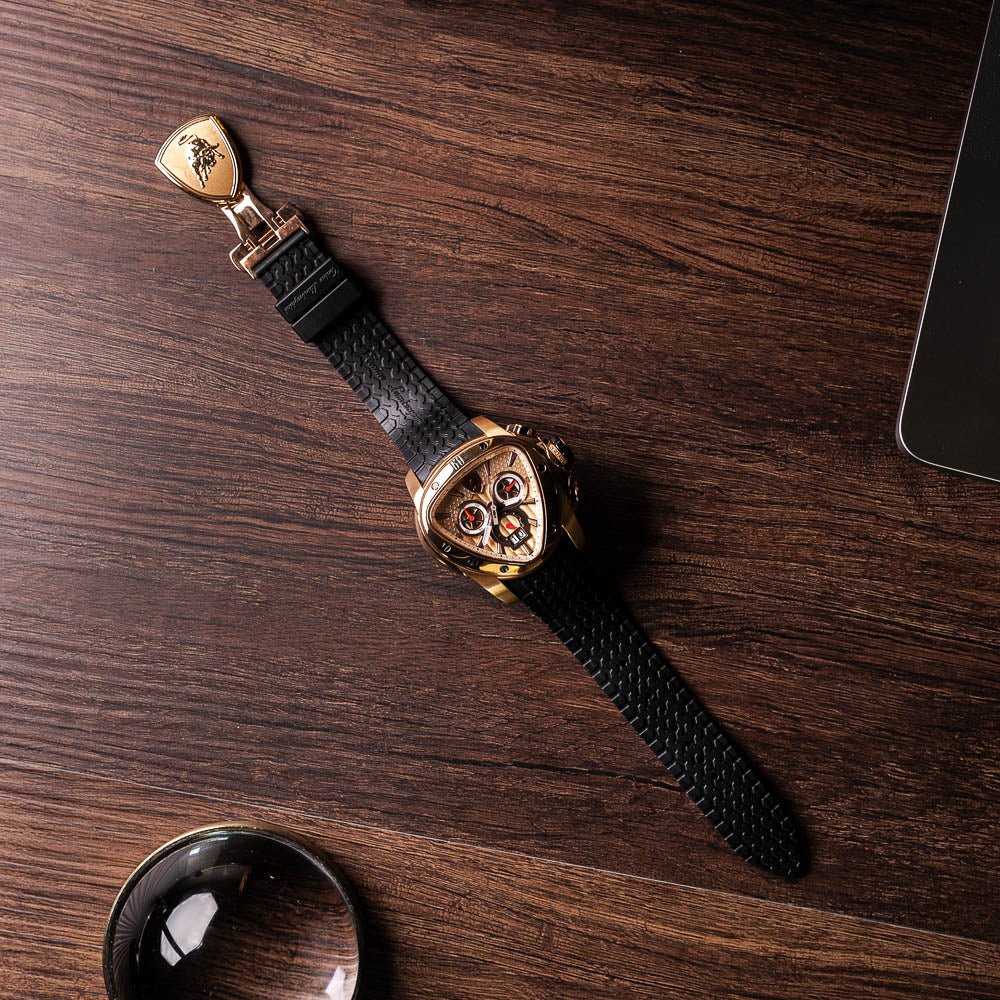Tonino Lamborghini Spyder 1105SP Chronographic Sport Watch Gold